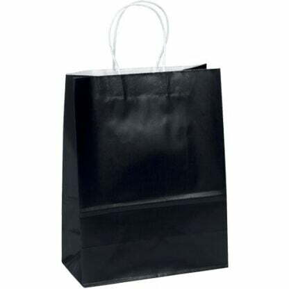 黑色琥珀光澤購物袋