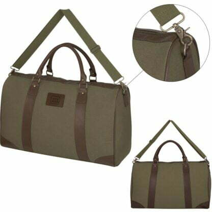 橄欖色 / 棕色 Safari Weekender 行李袋