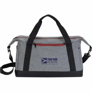 木炭色/酒紅色雙色運動行李袋